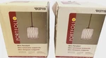 Portfolio Mini Pendant Tiffany Style Glass Shade Aged Bronze Finish Set Of 2 New. Fixed Price $111.76.