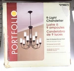 *portfolio 0198673 9-LIGHT Chandelier Oil-rubbed Bronze. Fixed Price $199.99.