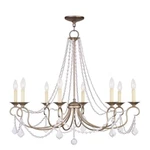 Livex Lighting Pennington Chandelier Antique Silver Leaf 6518-73. Fixed Price $649.96.