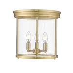Z-lite Thayer 13 In. Luxe Gold Integrated Led Flush Mount With Clear Glass Shade. Fixed Price $44.99.