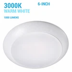 Topaz SDL6-15-930-D Led 6" Surface Mount Disk Light 3000K Dimmable 1000 Lumen. Fixed Price $17.44.