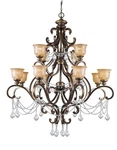 Crystorama Lighting Group 7512-CL-MWP Norwalk 48"W Bronze. Fixed Price $2734.02.