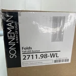 Sonneman Folds Tall Led Sconce Light Textured White, 2711-98-WL. Fixed Price $254.99.