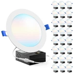 Sunco 24 Pack 6 Inch Ultra Thin Led Recessed Ceiling Lights, High Brightness .... Fixed Price $210.56.