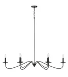 Signature Hardware 479819 Candler Indoor Lighting Black Chandelier Hanging. Fixed Price $128.88.