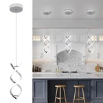 Caneoe Spiral Led Pendant Light FIXTURE,15W Cold White Modern Integrate.... Fixed Price $56.64.