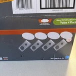 *4-PACK* Halo 6 Slim Canless 5-COLOR Select Led Downlights W/ Mounting Plates. Fixed Price $48.99.