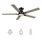 Essex 52 In. Integrated Led Indoor/outdoor Black Smart Ceiling Fan With Light. Fixed Price $179.09.