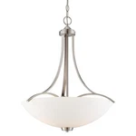 Minka Lavery 4964 Overland Park 3 Light 21-1/2"W Vantage Bowl Nickel. Fixed Price $259.00.