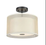 Elk Home Ashland 12 Wide 2-LIGHT Semi Flush Mount Matte Black. Fixed Price $69.95.