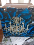 Bel Air Lighting Vienna Chandelier Swarovski Crystal, 24K Gold Plated. Fixed Price $200.00.