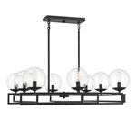 Savoy House 1-1861-8-89 Crosby 8-LIGHT Chandelier In Matte Black (30" W X 10"H). Fixed Price $658.00.