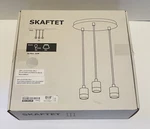 Ikea Skaftet Triple Cord Hanging Ceiling Mount Lights New Open Box. Fixed Price $33.99.