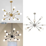 Modern Sputnik Chandelier Ceiling Fixture Gold Silver Black Lighting Foyer. Fixed Price $68.00.