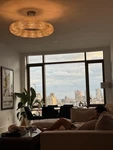 Chandalier Halo Crystal 60 Led Lights. Fixed Price $700.00.