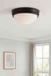 World Imports 13.25 In. Oil Rubbed Bronze Led Flushmount With Frosted Glass. Fixed Price $41.83.