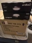 Lot Of 6 Flush Mount Ceiling Light 13.5 - Artika Glam New Sealed. Fixed Price $190.00.