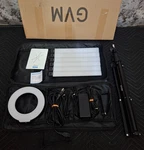 Great Video Maker Led Ring Model GVM-600S Lighting Kit 90W 30V. Fixed Price $134.99.