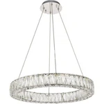 Elegant Lighting Monroe 23.6" Round Royal Cut Crystal Led Chandelier Chrome. Fixed Price $842.00.