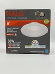 Halo 6IN Direct Mount Baffle Downlight Recessed 60W LTB6089FS351EWHDMR. Fixed Price $15.95.