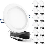 Sunco 12 Pack 6" Ultra Thin Led Recessed Lights, 5000K Dimmable, Damp Rated. Fixed Price $114.99.