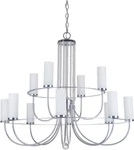 Craftmade Cascade 12 Light Tier Chandelier Chrome Finish Glass Crystal. Fixed Price $503.99.
