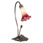 Meyda Lighting 16" High Pond Lily Accent Lamp, Pink/white - 12517. Fixed Price $210.90.