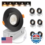Cloudy Bay Eyeball Color 4 Inch Gimbal Led Recessed Light Junction BOX9.5W. Fixed Price $113.38.