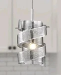 Quoizel Mini Pendant Lighting - Lace Ribbon Style Dimmable. Fixed Price $64.98.
