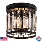 Larootsi Elegant Crystal Flush Mount Chandelier Light Fixture K9 3. Fixed Price $138.32.
