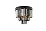 Elegant Lighting 1231F20-SS/RC Sydney 9 20"W Flush Mount Black. Fixed Price $938.00.