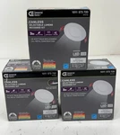 3PK Commercial Electric 3IN. LED,2-LEVEL Lumen Slim Canless Recessed Light. Fixed Price $29.69.
