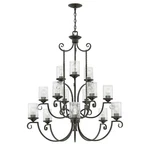 Hinkley Lighting Chandelier Casa Olde Black 4019OL-CL. Fixed Price $904.99.