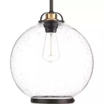 Chronicle 1-LIGHT Antique Bronze Pendant P5311-20 Seeded Glass Globe. Fixed Price $46.72.