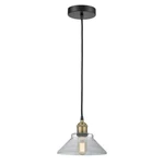 Innovations Orwell 1LT 8" Cord Mini Pendant, Black Brass/clear 616-1P-BAB-G132. Fixed Price $143.00.