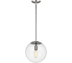 Visual Comfort Studio Hanging Globe Pendant, 1-LIGHT 100 Watts, Satin Aluminum. Fixed Price $106.08.