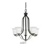 Generation Lighting Sea Gull Emmons Bronze 5-LIGHT Heirloom Chandelier Black. Fixed Price $89.99.