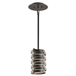 Kichler Roswell Mini Pendant 1LT, Olde Bronze, Satin Etched - 43304OZ. Fixed Price $334.99.