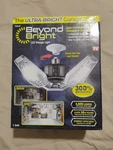 New! Beyond Bright Led Garage Light W/ Adjustable Panels, 3500 Lm, Model 19010. Fixed Price $18.99.