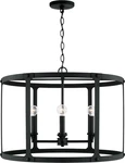 Brennen Urban Industrial 4-LIGHT Drum Pendant Ceiling Black Iron. Fixed Price $705.99.