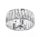 Home Decorators Collection Atherton 3-LIGHT Chrome Flush Mount Ceiling. Fixed Price $59.95.