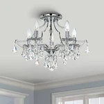 Crystorama Cedar 18 1/2"W Polished Chrome Ceiling Light. Fixed Price $498.00.