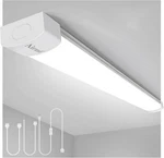 Led Shop Fixture 4FT Plug Ceiling Lights Linkable Tube 500.... Fixed Price $55.76.