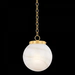 Ambra Pendant By Mitzi Hudson Valley Lighting H989701S-AGB. Fixed Price $340.00.