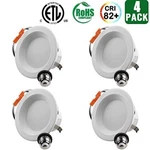 Pack Of Hykolity 4" Led Baffle Trim Downlight Recessed Can 3000K Dimmabl. Fixed Price $36.47.