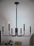 Lwytjo Roxsanne 6-LIGHT Black Dimmable Classic/traditional Chandelier. Fixed Price $44.60.