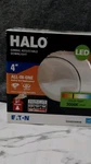 Halo Gimbal Adjustable Led Downlight 3000K White Dimmable RA406330WHR. Fixed Price $15.00.