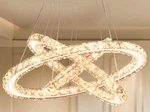 Diisunbihuo Modern Crystal Chandeliers Led Pendant Lights (warm White 30/40/50). Fixed Price $64.99.