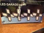 4 Yansun 80W Black Deformable Led Garage Semi-flush Mount, 6000K Daylight. Fixed Price $55.19.
