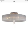 Elk Home 20006/5 Alexis Light Semi-flush Mount In Transitional Style. Fixed Price $225.00.